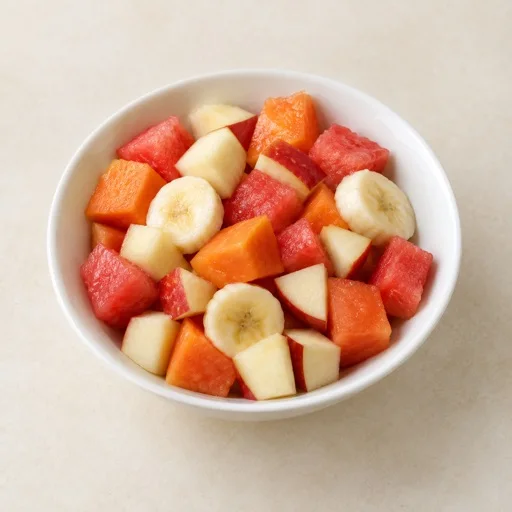 Sample fruit salad serving